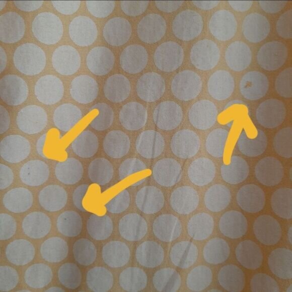 ROPER 100% Cotton Button Down Casual Shirt Yellow Dot Pattern Men's Sz XL Flawed - Picture 13 of 15